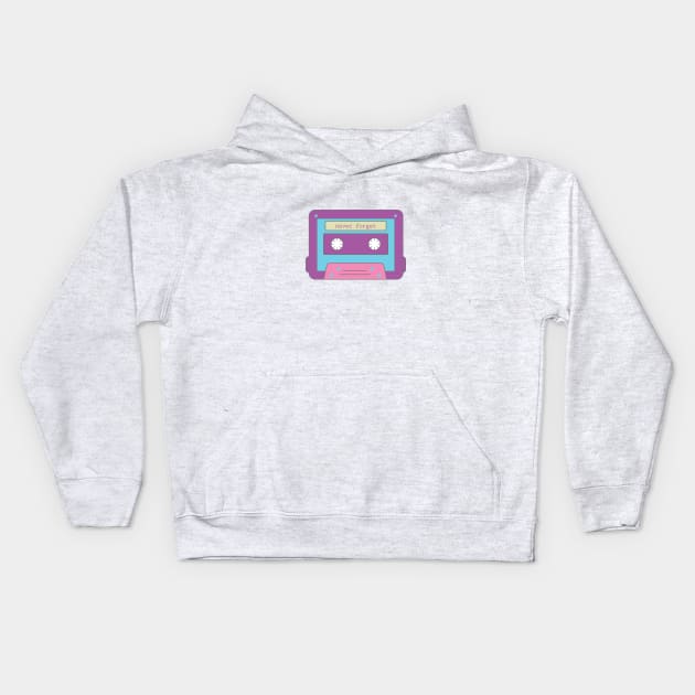 80s Kid series: Cassette T-Shirt Kids Hoodie by WakuWaku